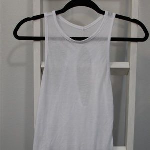 White Gymshark Workout Tank- S